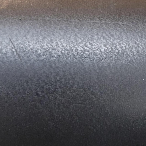 DESTROY vintage black leather 90s era heeled platform boots - Picture 8 of 8